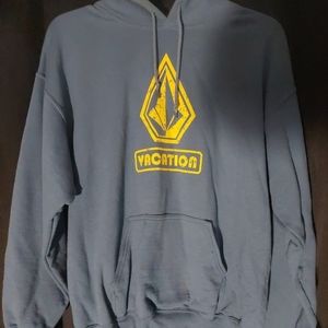 Widespread Panic 'Vacation/Volcom One-Off Blue Hoodie Size Large